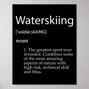 Vattenskidåkning Definition Fars dag vattenskidåka Poster