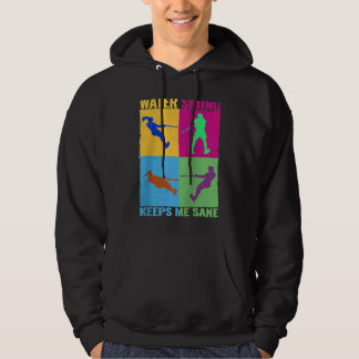 Vattenskidor håller mig vid förståndet färgglada k hoodie