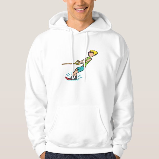 Vattenskidor Hoodie (Framsida)