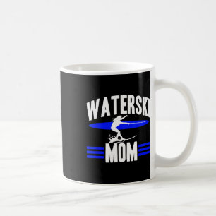 Vattenskidor Mamma Kvinnliga Idrottare Vattenskidå Kaffemugg