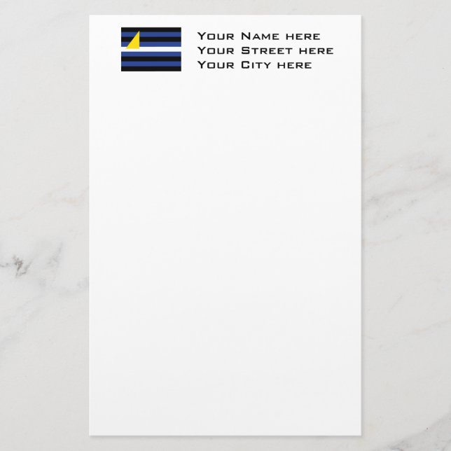 VATTENSKIDSPORTS PRIDFLAGGA BREVPAPPER (Framsida)