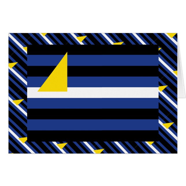VATTENSKIDSPORTS PRIDFLAGGA HÄLSNINGSKORT (Framsidan Horizontal)