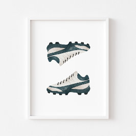 Vattenskor för fotboll poster