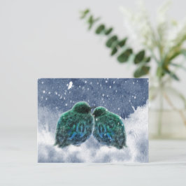 Vattenskort för fåglar, konstnärlig naturart vykort