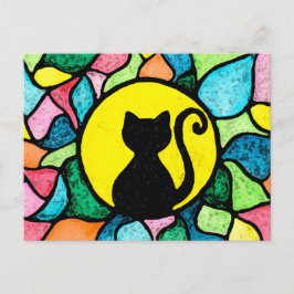 Vattenskort för fastsatt glas, Kattunge Vykort