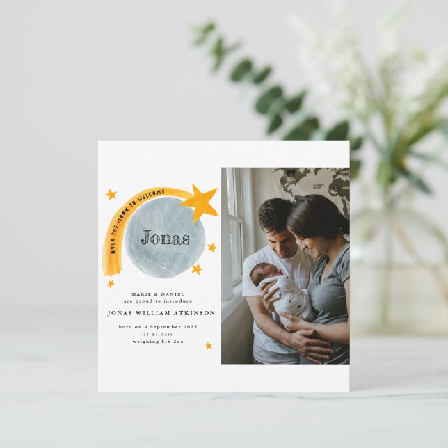 Vattenskort för födelseattentarsmeddelande för stj meddelande (Stående Fram)