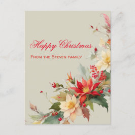 Vattenskort för julfärg, Ro | ditt namn Vykort