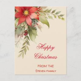 Vattenskort för julfärg, Ro | ditt namn Vykort