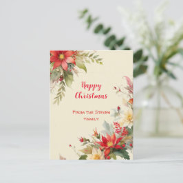 Vattenskort för julfärg, Ro | ditt namn Vykort