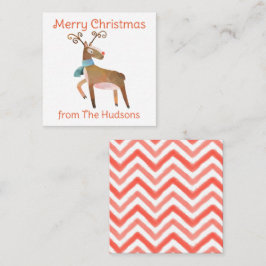 Vattenskort för julklapp för gåva från renar anteckningskort