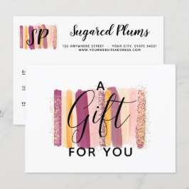 Vattenskort för Lila och Guld Inbjudningar