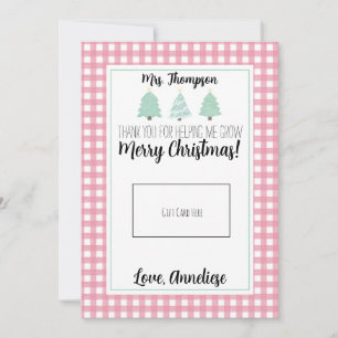 Vattenskort Pastel Träd Lacher julklapp Tack Kort