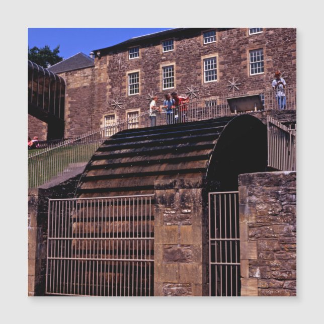 Vattenskort Poster New Lanark Scotland Postcard (Framsida)