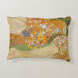 Vattenslangar II av Gustav Klimt, Art Nouveau Prydnadskudde