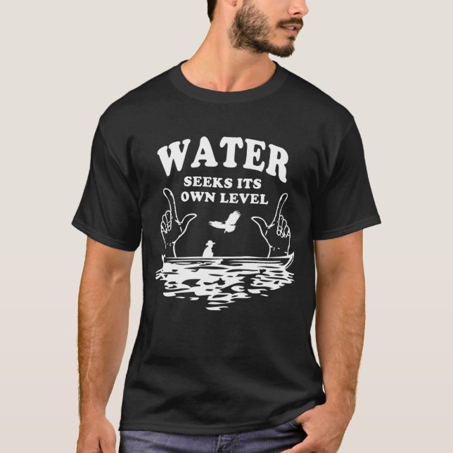 Vattensökanden dess egna jämnt t shirt (Framsida)