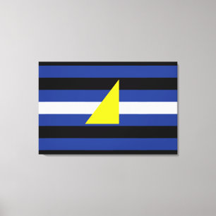 Vattensport Pride Flagga Canvastryck