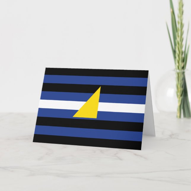 Vattensport Pride Flagga Helgkort (Framsida)