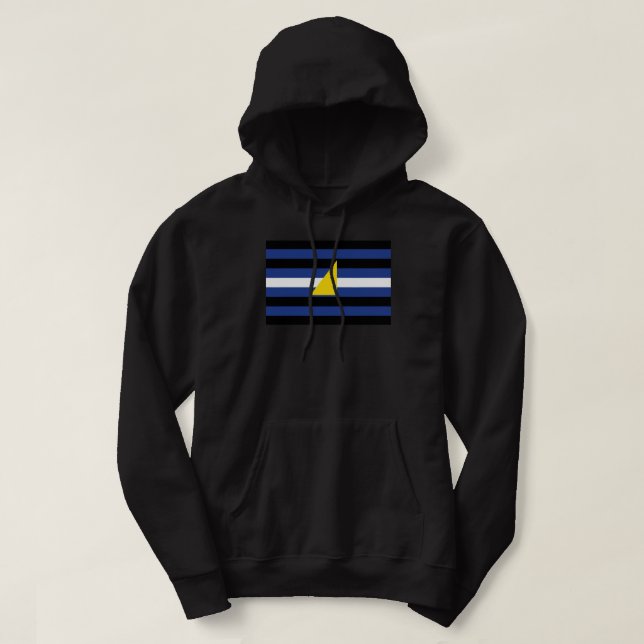 Vattensport Pride Flagga Hoodie (Design framsida)