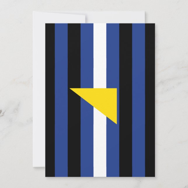 Vattensport Pride Flagga Julkort (Framsida)