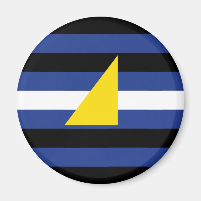 Vattensport Pride Flagga Magnet (Framsidan)