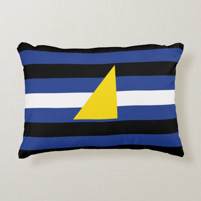 Vattensport Pride Flagga Prydnadskudde (Framsidan)