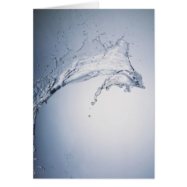 Vattenstänk Hälsningskort (Framsidan)