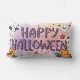 vattentäkt happy halloween lumbarkudde