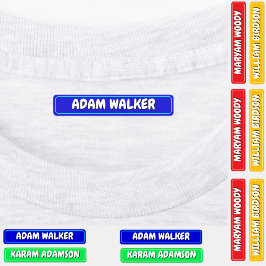 Vattentåliga Namnetiketter för Läger, Skola & Dagi Klistermärke