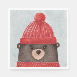 Vattentärsbjörn. Julträdsdjur Pappersservett