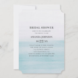 Vattentärsblå möhippa. Nautical bröllop Inbjudningar