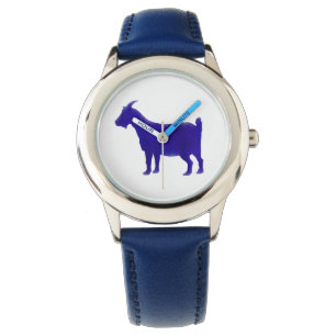 Vattentärsblått Goat bevakning Armbandsur