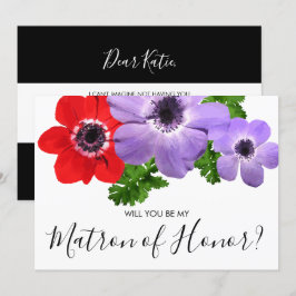 Vattentärsfärg är min matron med hedersbetygskort inbjudningar