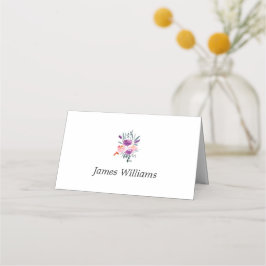 Vattentärsfärg Blommens monteringskort är monterad Placeringskort