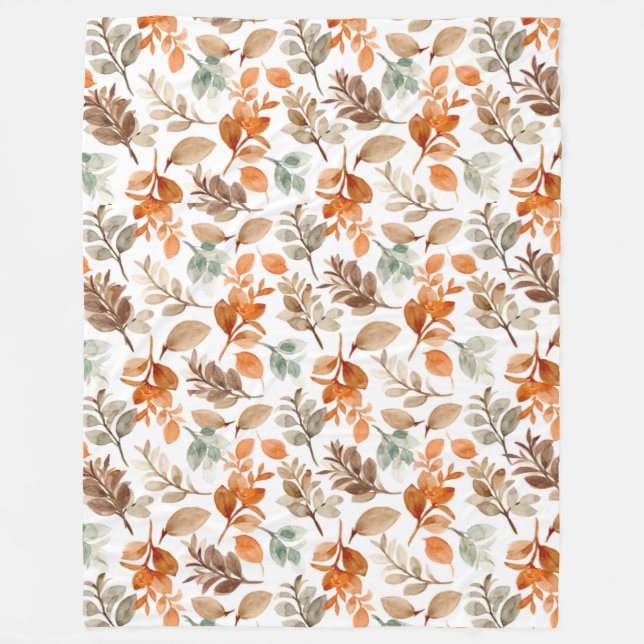 Vattentärsfärg Fall Foliage Fleecefilt (Framsidan)