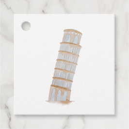 Vattentärsfärg italienska Destinationsbröllop Gåvor Etiketter