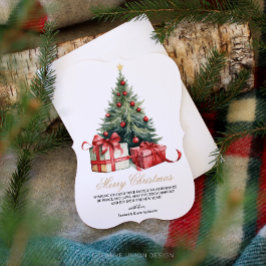 Vattentärsfärg Julgran, ej fotojulkort Julkort