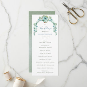 Vattentärsfärg Succulent Flower Arbor Garden Weddi Program