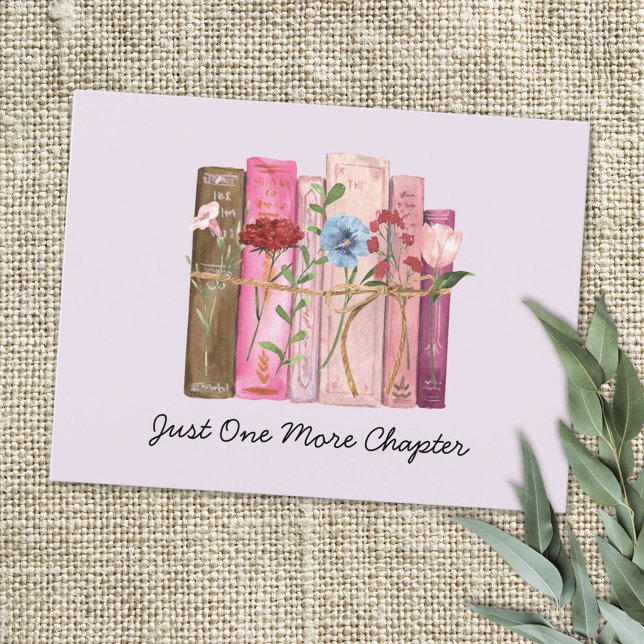 Vattentärsfärgad Bok Flower Rosa Lila Reaktion Vykort (Close up)