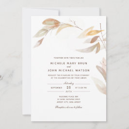 Vattentärsfärgad inbjudan till Gren under hösten -