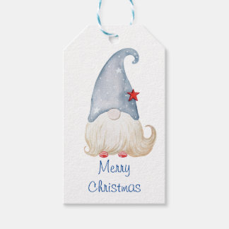 Vattentärsfärgad jultomt. presentetikett