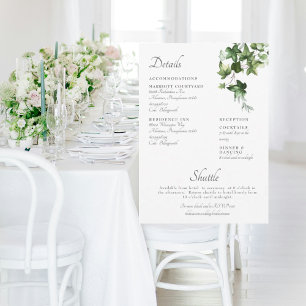 Vattentärsfärgat invigningshölje för Ivy Wedding Inbjudningar