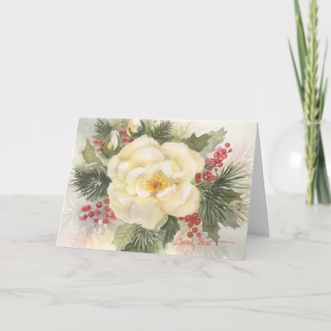 Vattentärsfärgat julkort 09CCS2-8 Helgkort (Framsida)