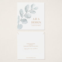 Vattentärsfärgat Löv Necklace Juvelry Visning Card