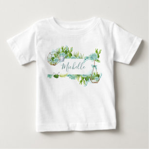 Vattentärsfärgat terrariumsuckor Babyskor T-shirt