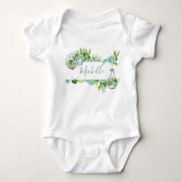 Vattentärsfärgat terrariumsuckor Babyskor Tee Shirt