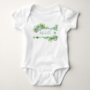 Vattentärsfärgat terrariumsuckor Babyskor Tee Shirt