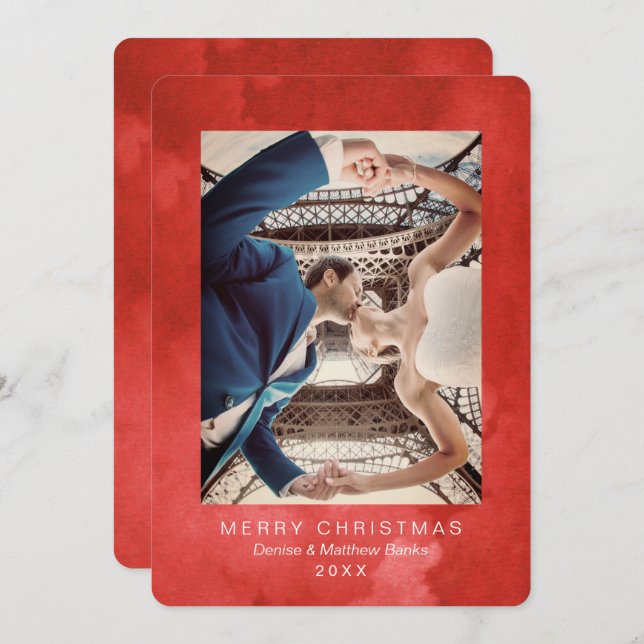 Vattentärsfärgat validerat diskettmodigt, modernt  inbjudningar (Fram/baksida)