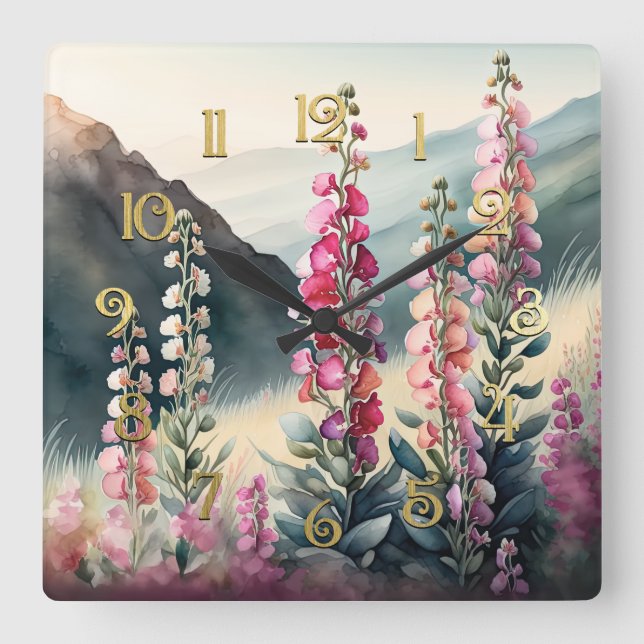 Vattentärsfärgning av väggklocka för ögonblicksbil (Framsida)