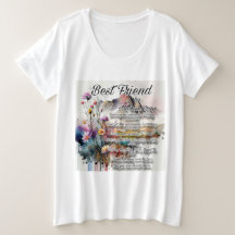 Vattentärsfärgpoetry Art Women's Plus Shirt