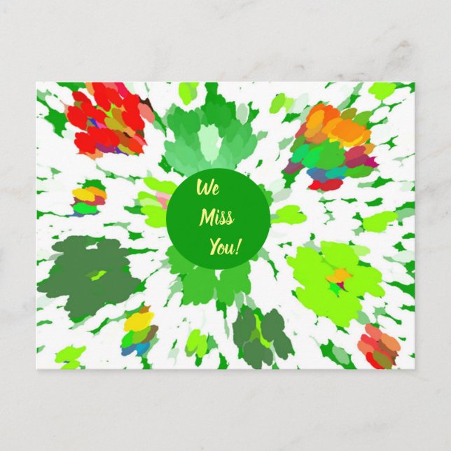 Vattentärsfärgpopup-vykort Vykort (Framsida)